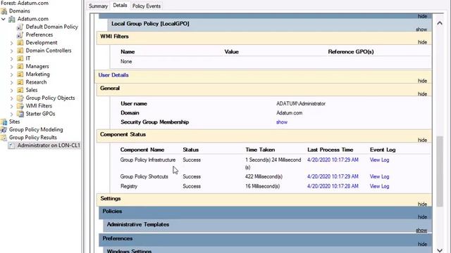 10982 Demo 16 Using Tools to Troubleshoot GPO Application смотреть онлайн