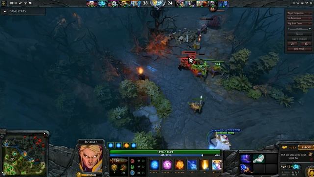 Dota 2 Invoker Sun Strike смотреть онлайн