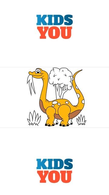 How to draw a Diplodocus for kids смотреть онлайн