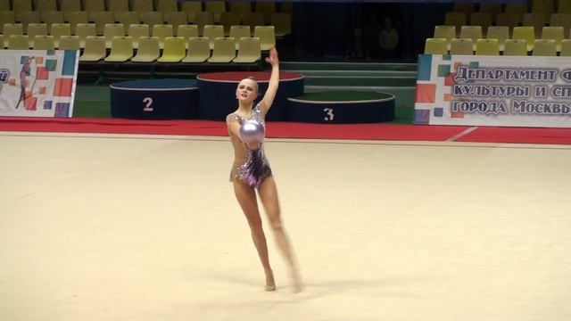 Ершова Ульяна, мяч. КПМ 06.03.2016 по мастерам смотреть онлайн