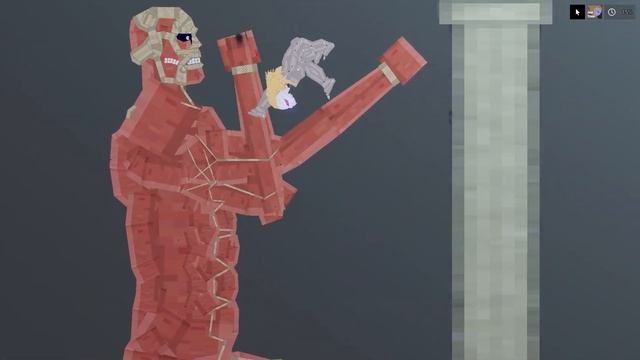 COLOSSAL TITAN vs All Titans│PEOPLE PLAYGROUND смотреть онлайн