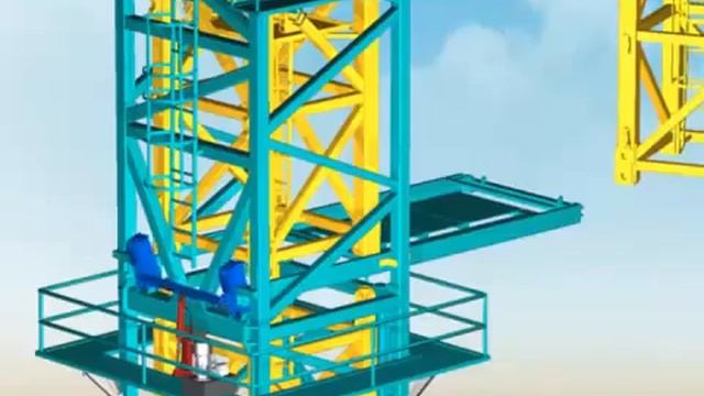 Монтаж башенного крана. смотреть онлайн