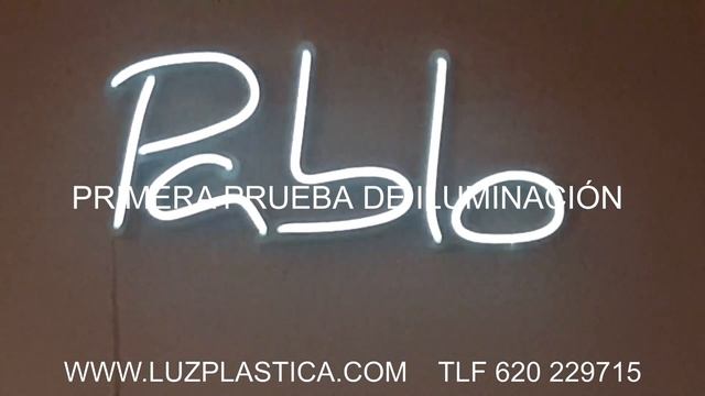 ROTULO LED NEON FLEX NOMBRE ¨ PABLO ¨ 39X17 cm REF B-2188-0-5 SOPORTE ACRÍLICO RECORTADO смотреть онлайн