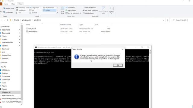 Windows 21H1 upgrade using script смотреть онлайн