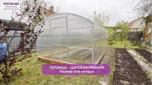Видео-обзор прямостенной теплицы "ЦАРСКАЯ ПРЕМИУМ" от TEPLITSA-RUS.ru