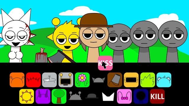 СПРУНКИ - Sprunki Sinner, ВСЕ целуются — «Целуй или убей» смотреть онлайн