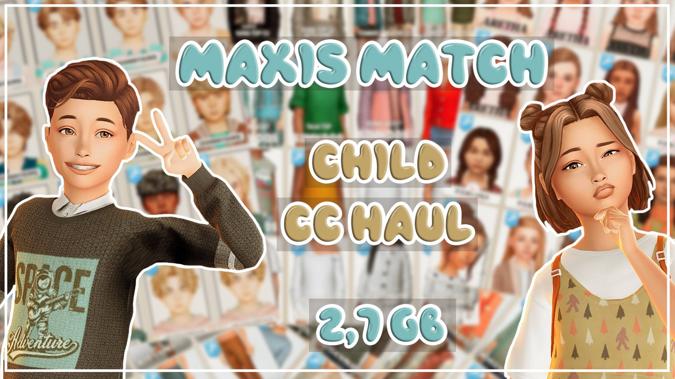 ПАПКА MODS | ДЕТСКАЯ ОДЕЖДА | ДЕТСКИЕ ПРИЧЕСКИ | CAS | 2,7 ГБ | SIMS 4