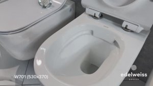Унитаз подвесной Black & White W-701