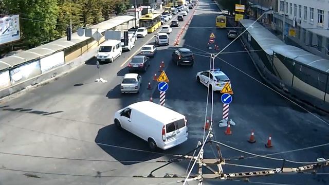Воздухофлотский проспект у Севастопольской площади [2017-07-24 09:31:03] смотреть онлайн