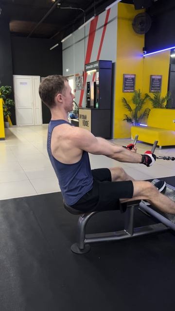 2 Горизонтальная тяга сидя на блочном тренажёре