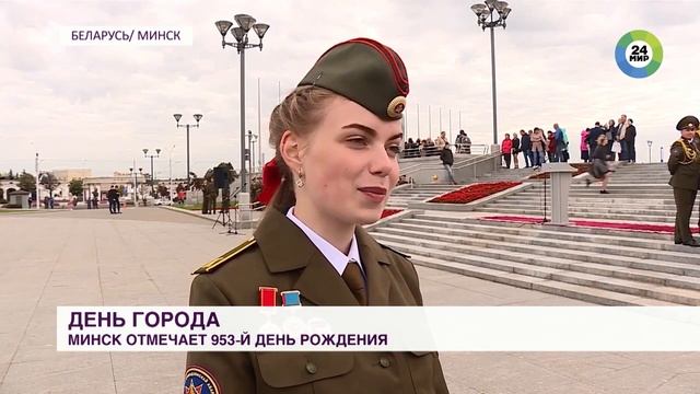 В День города будущие спасатели приняли в Минске присягу (МИР) смотреть онлайн