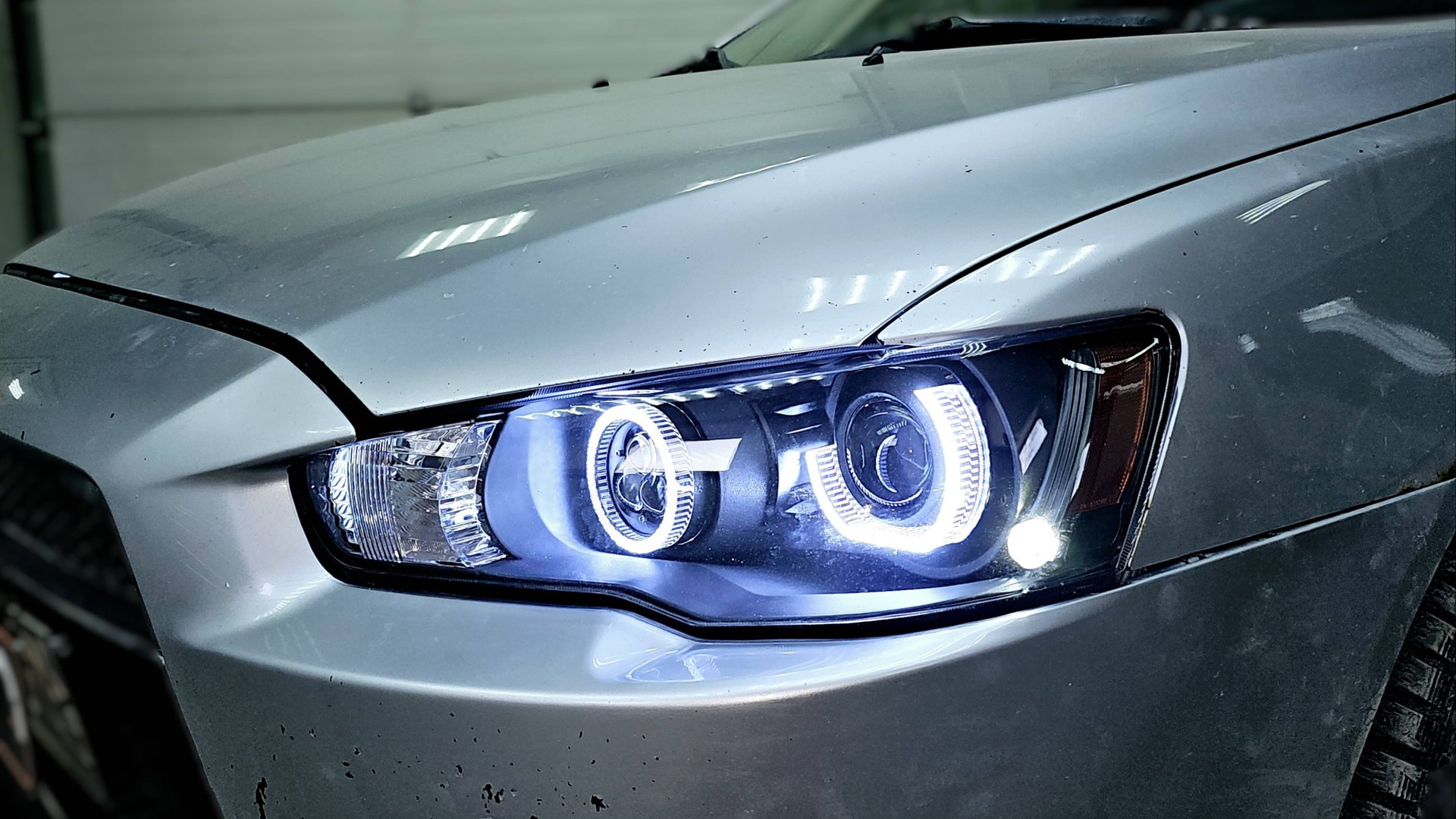 Mitsubishi Lancer 10 апгрейд фар смотреть онлайн