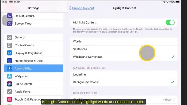 05 Highlight content to help visual focus with tracking words and sentences. смотреть онлайн
