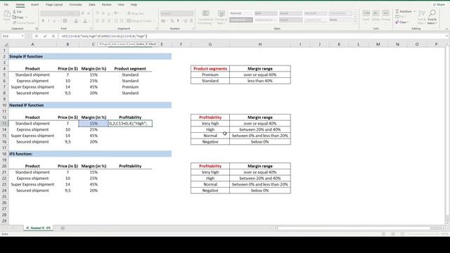Excel IF function, IFS and nested IF - Free Excel Tutorial on usage of IF, IFS, nested IF function смотреть онлайн