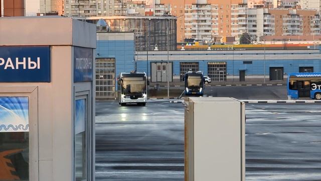 Обкатка новейшего электробуса КАМАЗ-52222 поколения А5 в электробусном парке «Митино», видео 2 смотреть онлайн