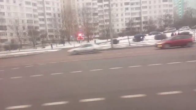 поездка на автобусе МАЗ 105.065 с гос номером АВ 3275-7 по маршруту 144С смотреть онлайн