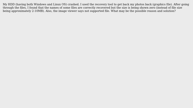 Unix & Linux: Why after recovery, the graphics files are empty? How to recover them completely? смотреть онлайн
