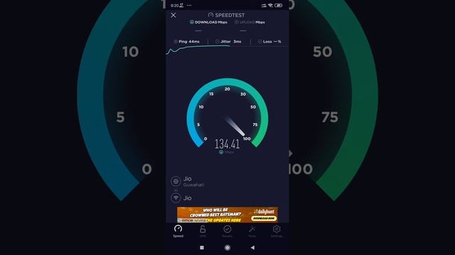Jio Fiber Speed Test in Agartala | Ramnagar | Wifi 5 ghz | смотреть онлайн