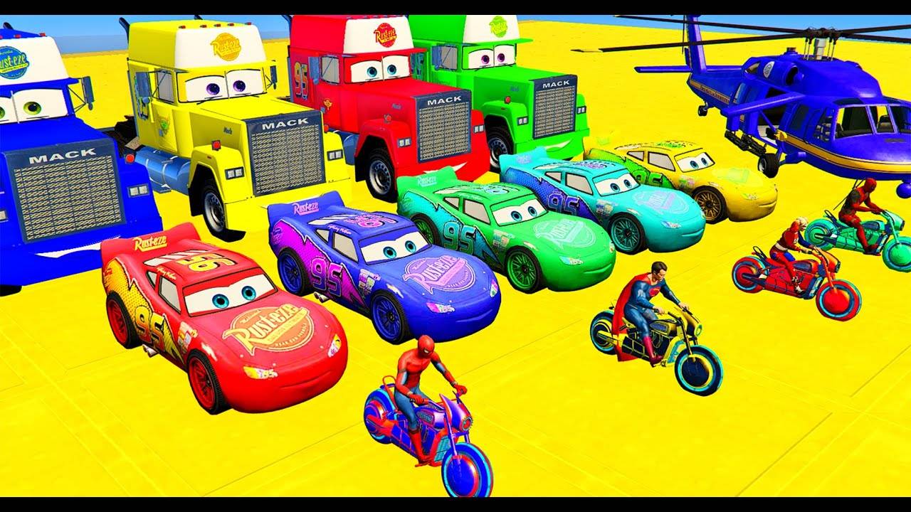 Мультики про машинки для малышей, веселые мультики с песенками, детские мультики про машинки онлайн смотреть онлайн