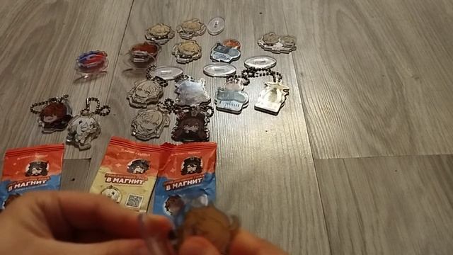 Новая акция геншин подарки в Магните, распаковка акции Магнита Приключение года в Магнит коллекция смотреть онлайн