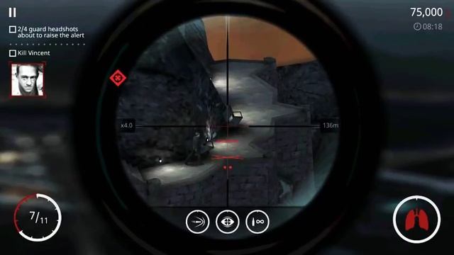 Hitman Sniper: 4 guards headshots about to raise alert смотреть онлайн
