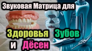Звуковая Матрица для Здоровья Зубов и Дёсен