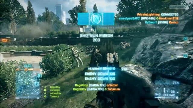 Battlefield 3: Saiga 12K - Shotgun Gameplay смотреть онлайн