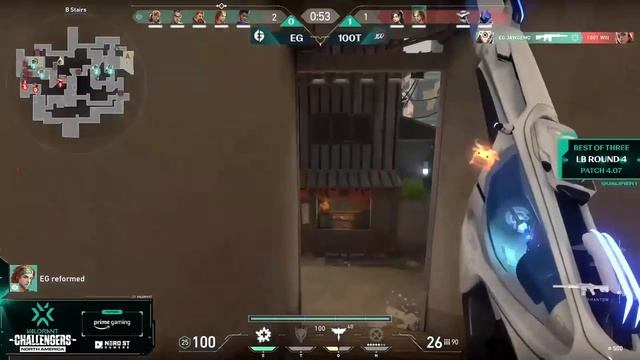 LOSER OUT ! 100T vs EG | All HIGHLIGHT | VALORANT VCT 2022 NA Stage 2 Challengers-Open Qualifier 1. смотреть онлайн