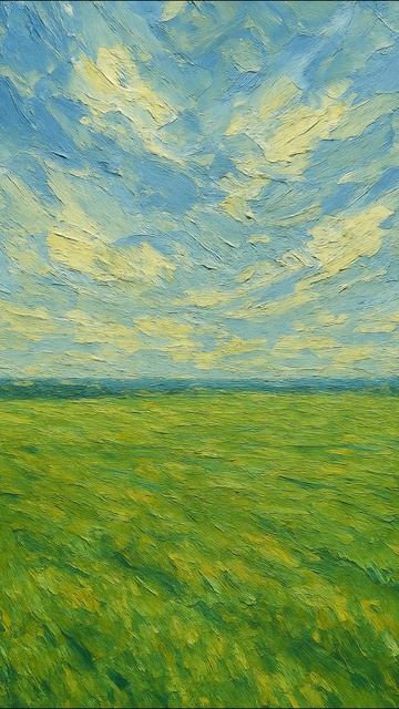 «Бескрайнее поле» (Стиль картины: импрессионизм) #176