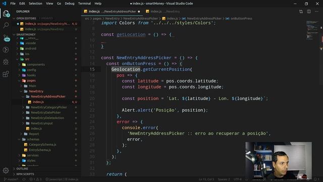 React Native - SmartMoney - 1003 - Adicionando Geolocalização no Aplicativo - Parte 2 смотреть онлайн