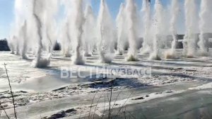В Кемерове произвели подрыв льда на Томи