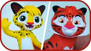 ЛЕО и ТИГ. Коллекция фигурок от Сбабам. Сюрпризы с персонажами.