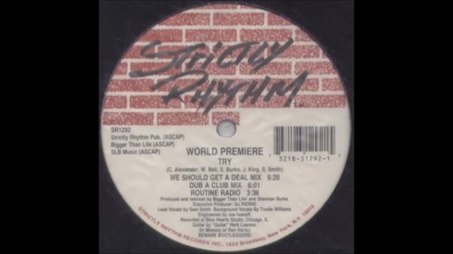 World Premiere - Try (Dub A Club Mix)