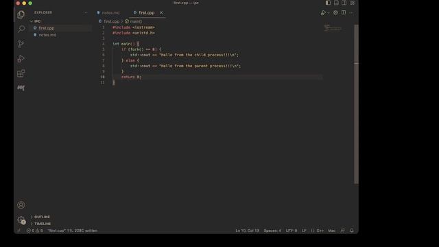 Intro to Unix system calls - Fork and exec смотреть онлайн