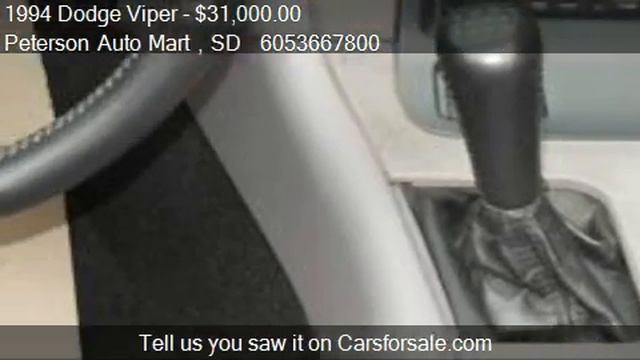 1994 Dodge Viper RT/10 for sale in Sioux Falls, SD 57104 at смотреть онлайн