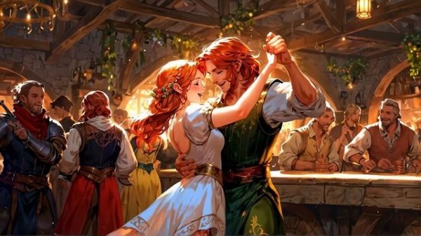 Пир в таверне - Мелодичная и яркая музыка🍺Музыка таверны🕯️,фоновая музыка