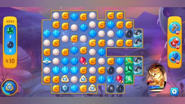 Fishdom 2022, No Boosters,   9943  Level  -  прохождение без бустеров,   9943  уровень.