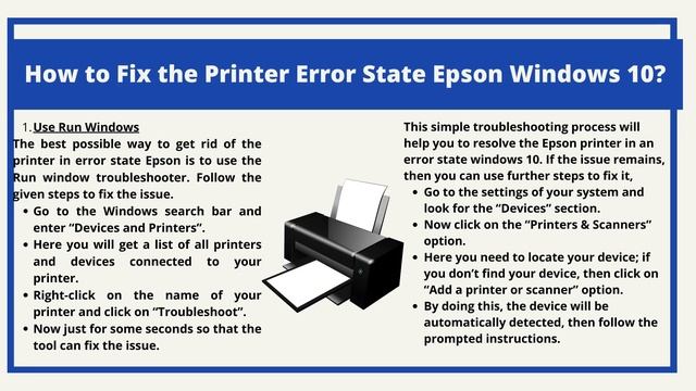 How to fix Epson printer error state? смотреть онлайн