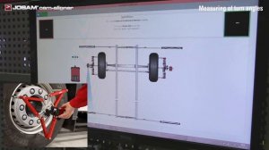 JOSAM CAM ALIGNER стенд сход-развал - измерение углов поворота