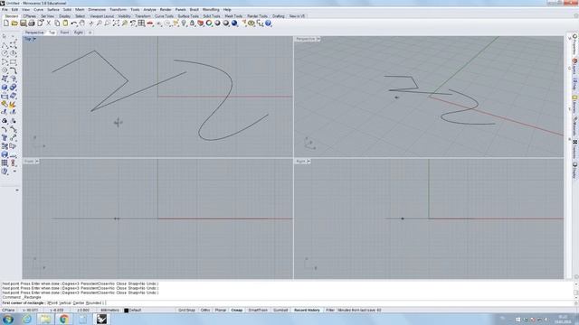 Rhinoceros training videos, 09 - Undo Redo Command