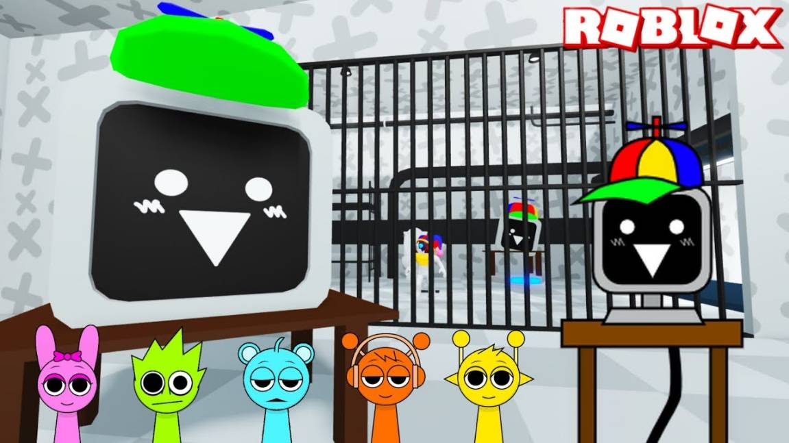 Sprunki(Спрунки) Mr Fun Computer Играет в Prison Run Obby ROBLOX? Incredibox Sprunki смотреть онлайн