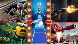 ТРЕНИРУЙТЕ СУПЕР МОНСТРА🆚Человек-паук В ИСПОЛНЕНИИ🆚 Пчелка-миньон🆚 Танк-монстр Маккуин