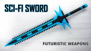 Научно-фантастический меч из бумаги - футуристическое оружие DIY