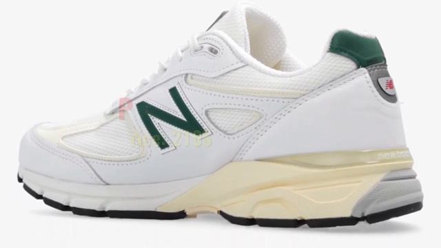 New Balance 990v4 Made In USA White Green