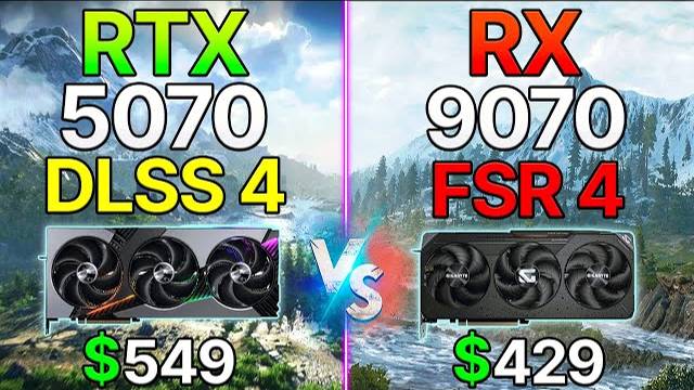 RTX 5070 + DLSS 4 vs RX 9070 + FSR 4 | BIG Gameplay Test | 4K смотреть онлайн