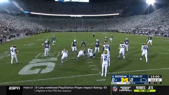 Penn State vs Michigan Timeout First Play - Whiteout смотреть онлайн