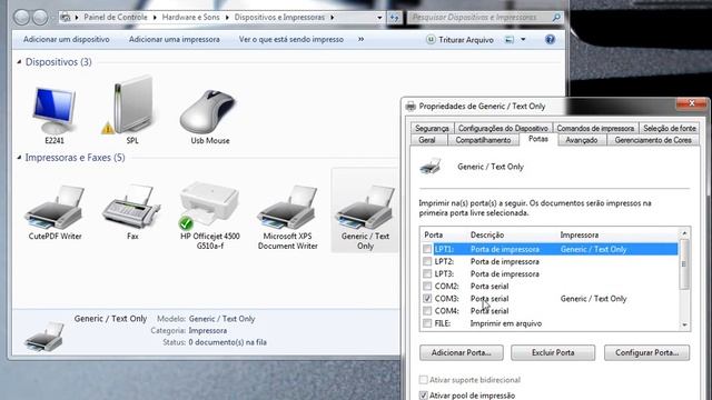 Verificando a porta da impressora смотреть онлайн