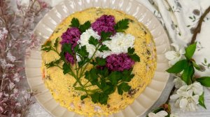Очень вкусный салат с курицей «Сирень»