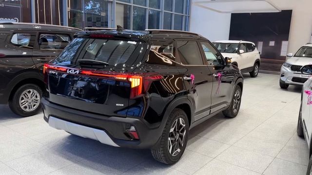 KIA SELTOS 2024 New Model Black Colour || SELTOS 2024 Updated Model || SELTOS HTX 2024 Review