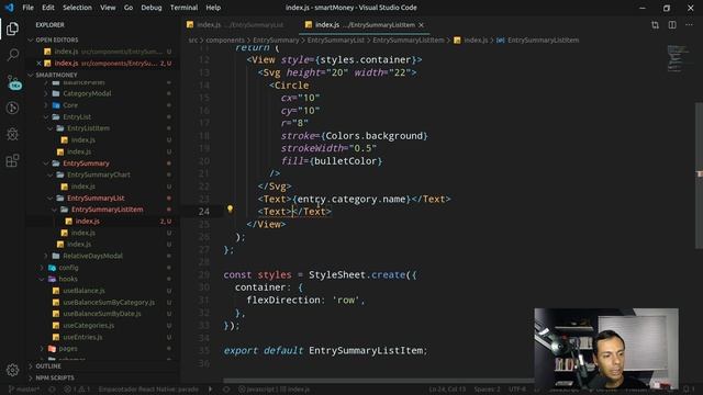 React Native - SmartMoney - 0908 - Gráfico de lançamentos por categoria - Parte 3 смотреть онлайн